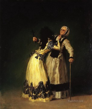 La duquesa de Alba y su dueña Francisco de Goya Pinturas al óleo